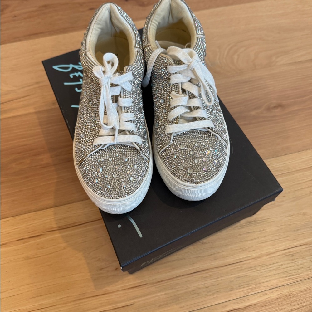 Betsey Johnson Sidny Rhinestone sneakers
